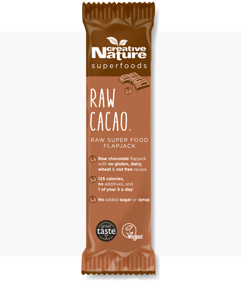 Cacao Bar - Raw Cacao Energy Flapjack Bar x 20 - Creative Nature