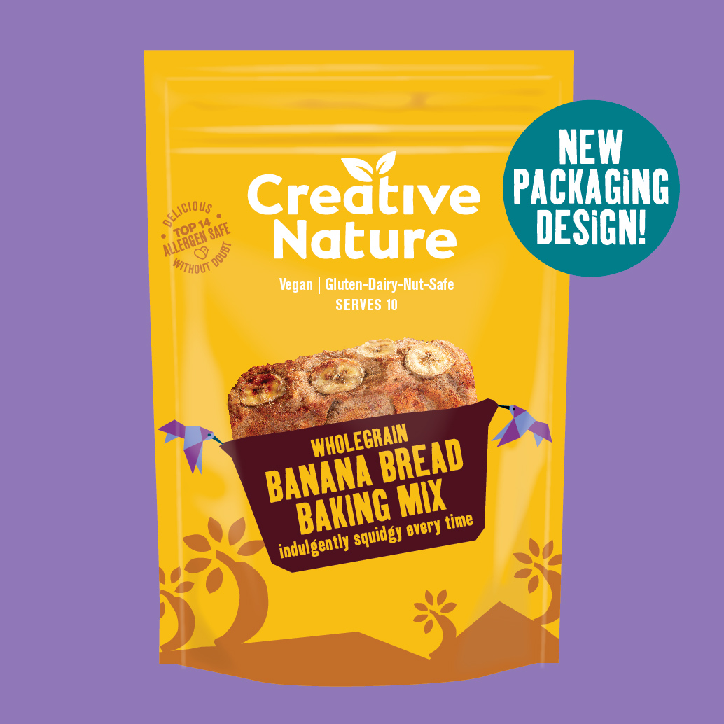 Wholegrain Banana Bread Baking Mix Creative Nature Superfoods