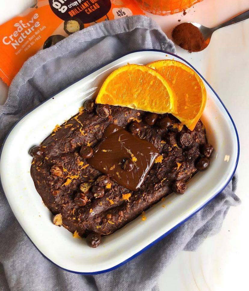 Image of chocolate orange baked oats