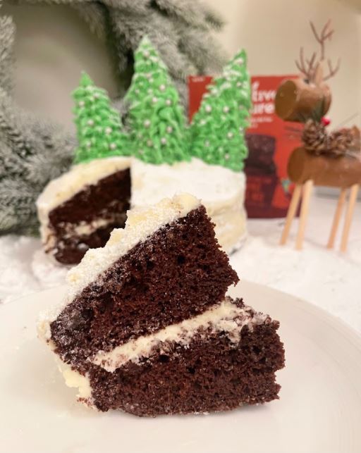 Brownie Christmas Cake