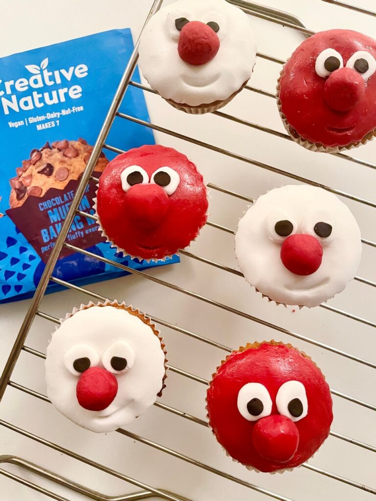 Red Nose Day Cupcakes